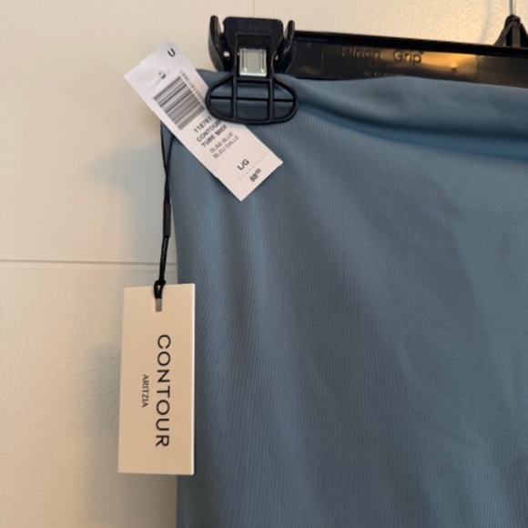 Aritzia Contour Midi Tube Dress NEW - Slab Blue - L - Picture 3 of 9